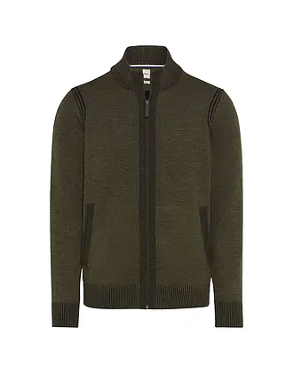 BRAX | Strickjacke JAKE | olive